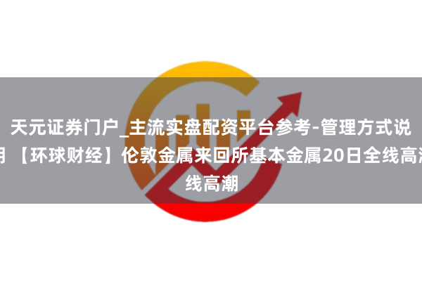 天元证券门户_主流实盘配资平台参考-管理方式说明 【环球财经】伦敦金属来回所基本金属20日全线高潮
